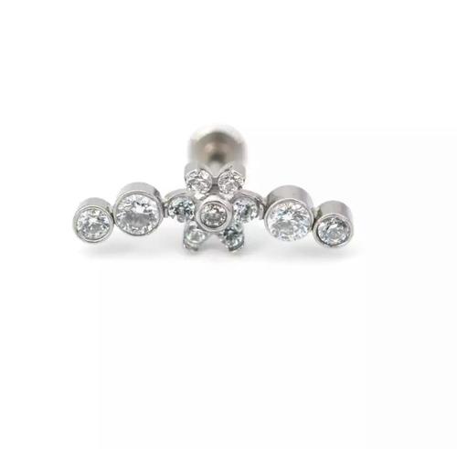 Piercing Lady - ear piercing - Material: 316L stainless steel Thickness: 16GLength: 8mm price per piece Rust-resistant hypoallergenic