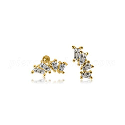 Piercing Lady - ear piercing - Material: 316L stainless steel Thickness: 20GLength: 6mm price per piece Rust-resistant hypoallergenic