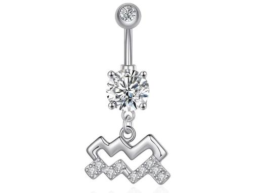 zodiac belly piercing