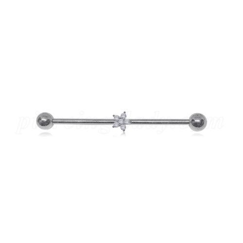 industrial piercing - ستيل طبي  سمك ١٤م السعر للحبة الواحدة 38مم