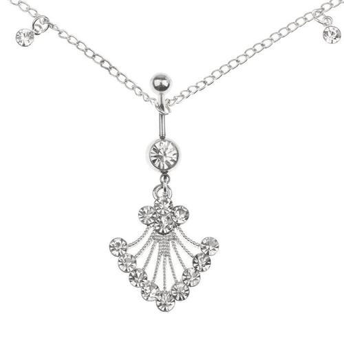 chain belly piercing - surgical steel 14g 10mm price for the piece