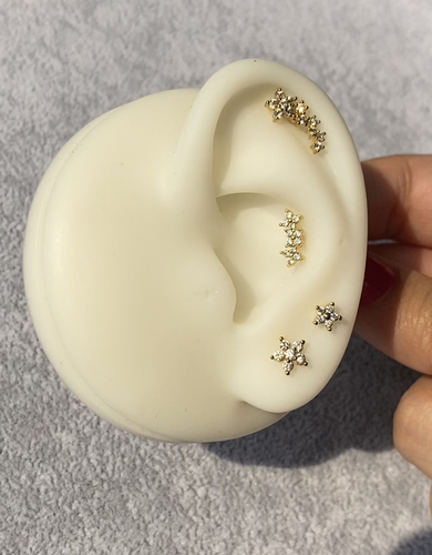 flower ear piercing