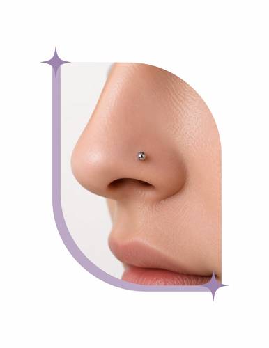 titanium nose piercing 18G