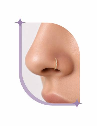 titanium nose piercing 20G