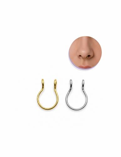 fake septum piercing