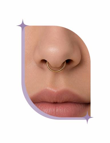 fake septum piercing