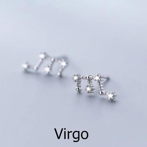 sterling silver astrology earrings