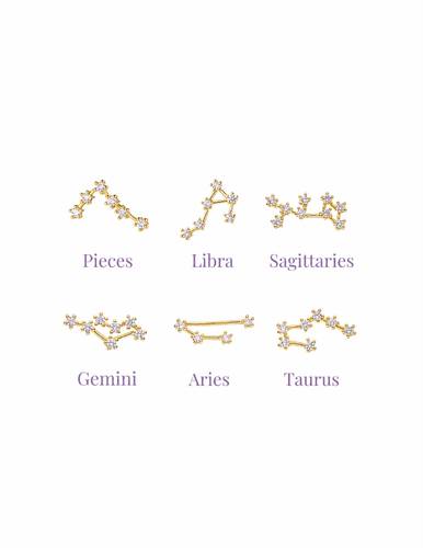 astrology piercing gold color