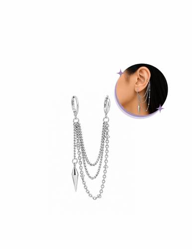 Fake Stainless steel ear piercing