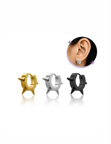 Stainless steel ear piercing