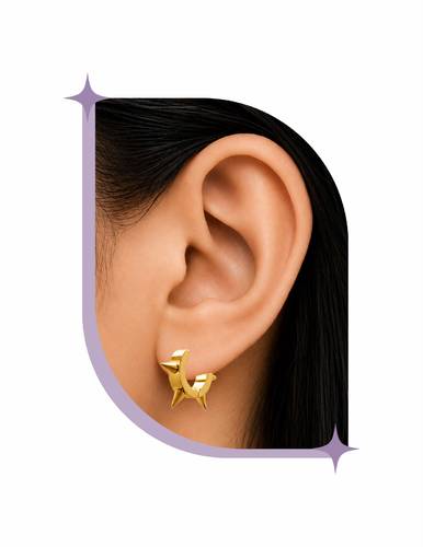 Stainless steel ear piercing