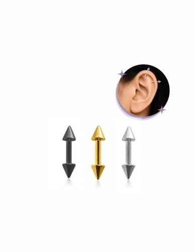 Stainless steel ear piercing