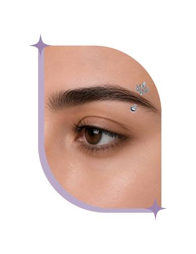 rook-eyebrow piercing