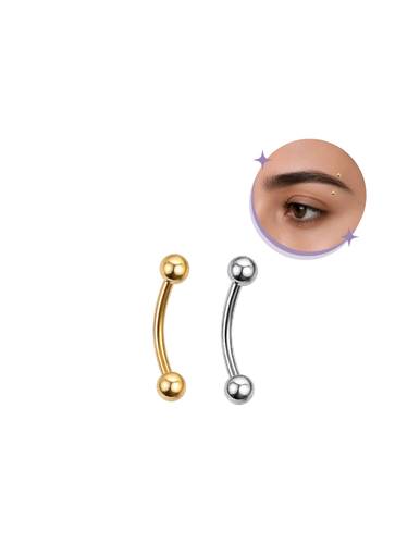 Titanium rook-eyebrow  piercing