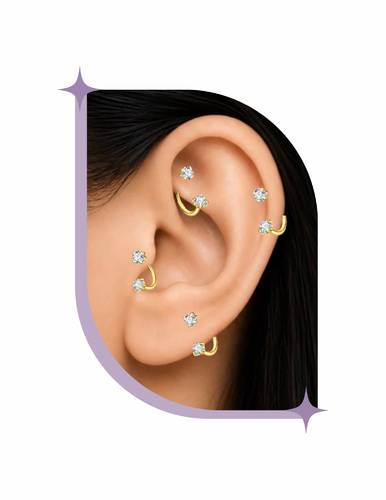 horseshoe piercing 8mm