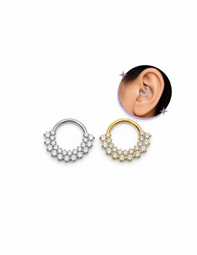 Titanium daith- septum piercing