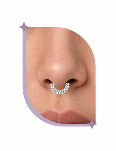 Titanium daith- septum piercing
