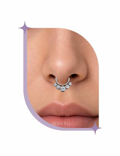 titanium Daith piercing