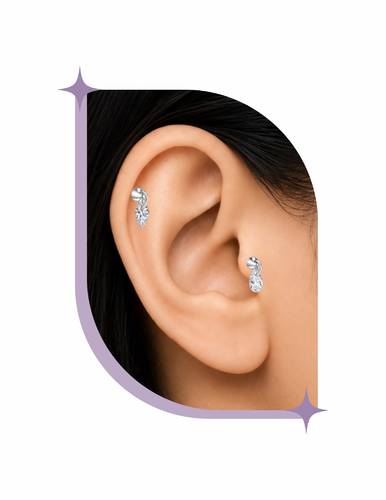 Titanium ear piercing