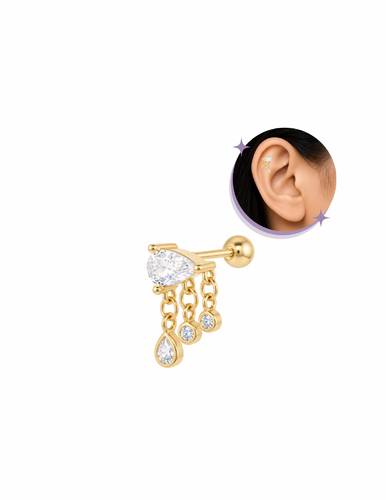 sterling silver ear piercing