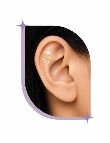 sterling silver ear piercing