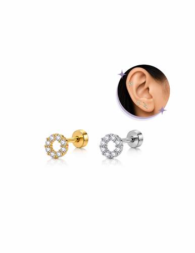 Mini Halo piercing Thin Bar (20G)