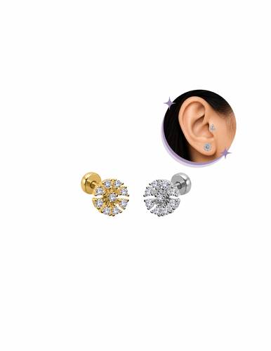 Mandala piercing Thin Bar (20G)