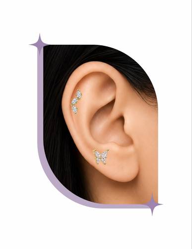 Flutter piercing Thin Bar (20G)