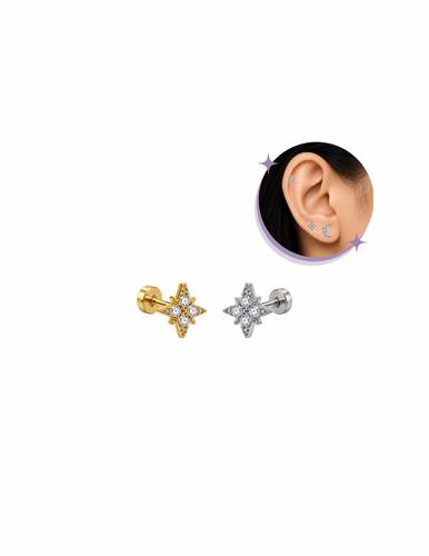 Sparkle piercing Thin Bar (20G)