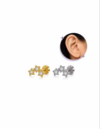 Star Cluster  piercing Thin Bar (20G)