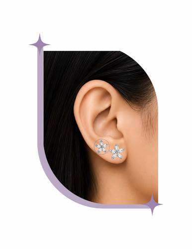 Flower piercing Thin Bar (20G)