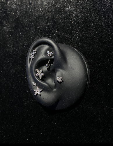 Tiny Tiara piercing Thin Bar (20G)