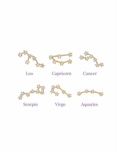 astrology piercing gold color