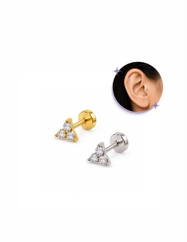 Trio Ear piercing-Thin Bar (20G)