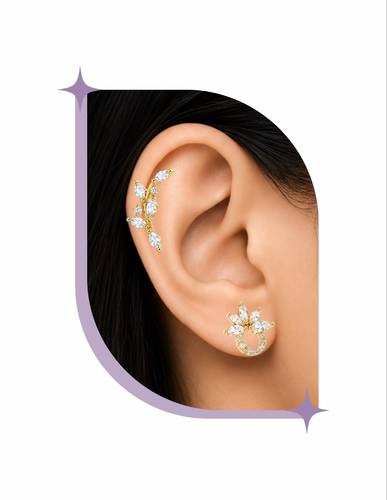 Marquise Arc piercing Thin Bar (20G)