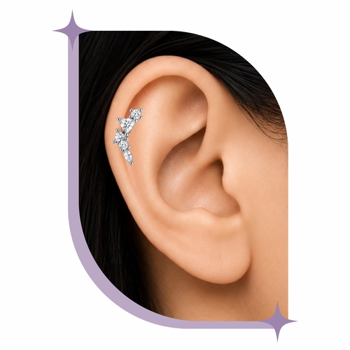 Glint piercing Thin Bar (20G)