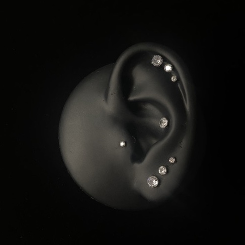 Pure piercing Thick Bar (16G)