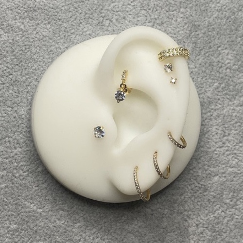 Pure piercing Thick Bar (16G)