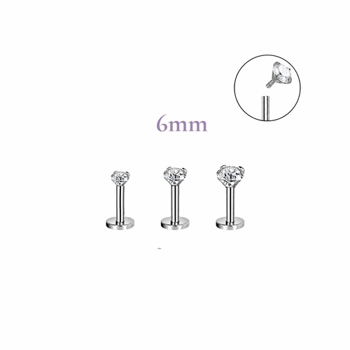 Pure piercing Thick Bar (16G)