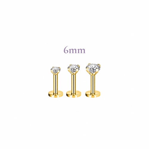 Pure piercing Thick Bar (16G)
