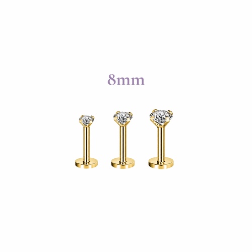 Pure piercing Thick Bar (16G)