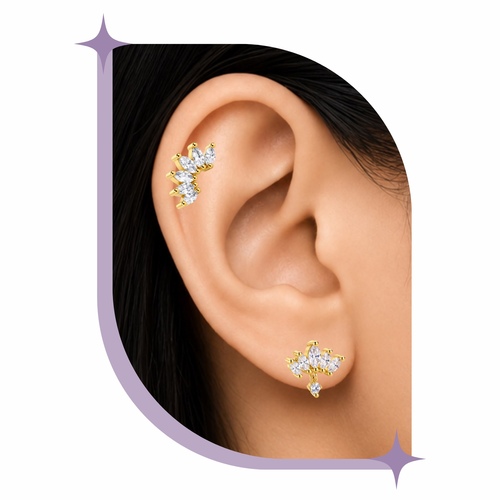 Crest piercing Thin Bar (20G)