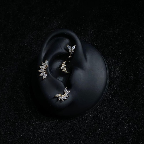 Crest piercing Thin Bar (20G)