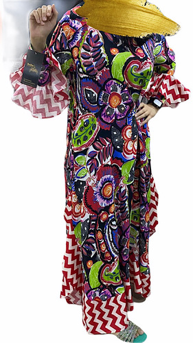 The pattern dress - Large size