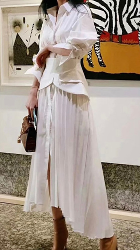 White  Maxi dress - Medium size