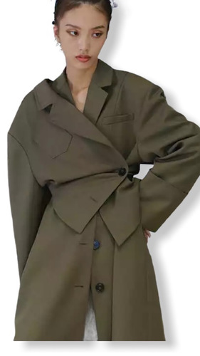 The green long jacket - Small /medium size