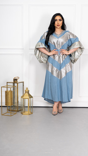 Baby blue caftan - Free size