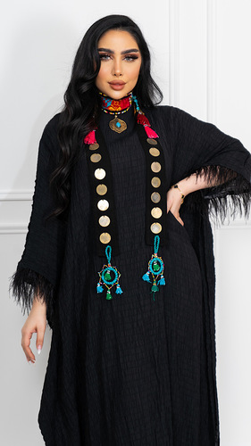 Black caftan - Free size