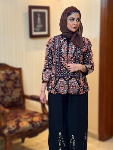 Indian blazer with pants  set - Free SIZE