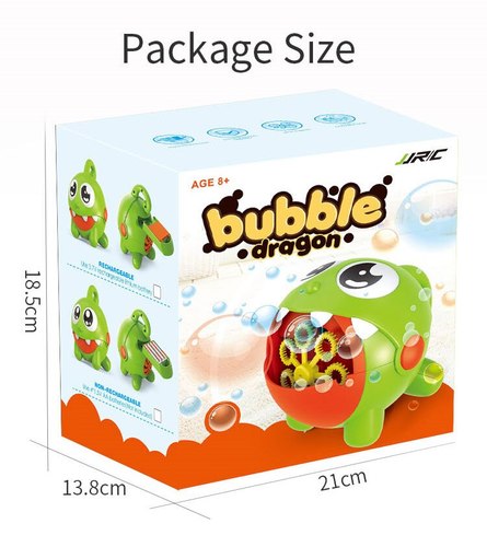 Toy Factory - Bubble Dragon - The design of the small bubble dragon, very cute and unique bubble machine to make your children more enjoyable and memorable in the game. The best gift for children for children of all ages.  Let's create a bubble world for your kids.